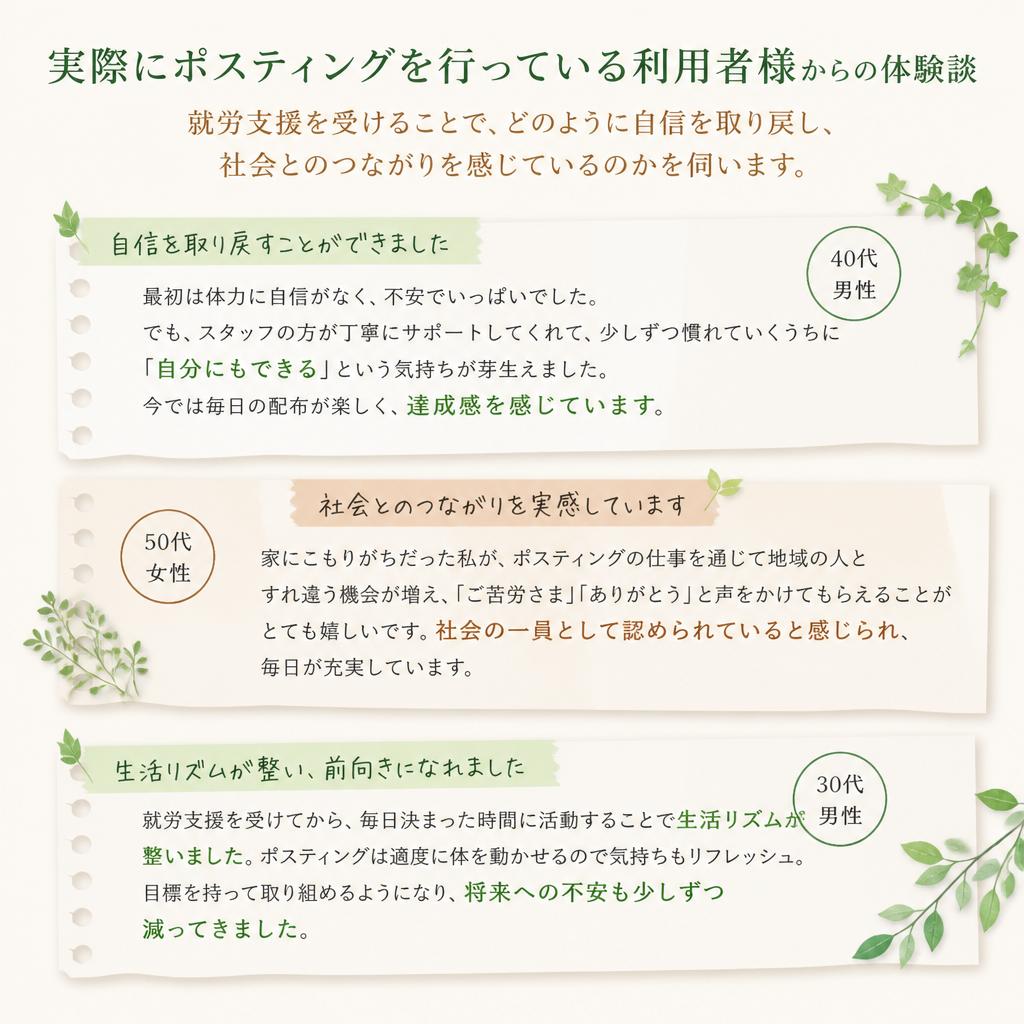 利用者の声