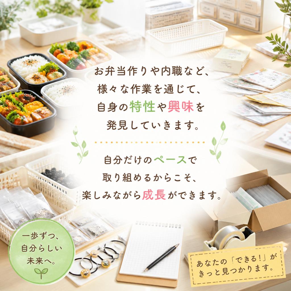 多彩な作業体験で自分を見つける