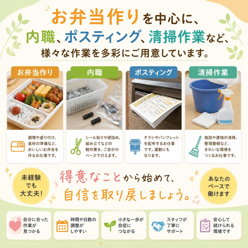 多様な作業内容