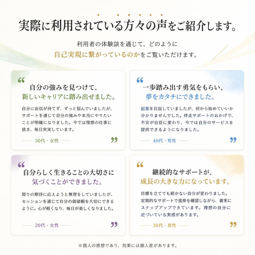 利用者の声