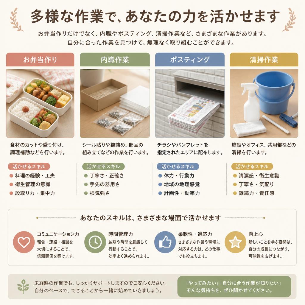 多彩な作業内容