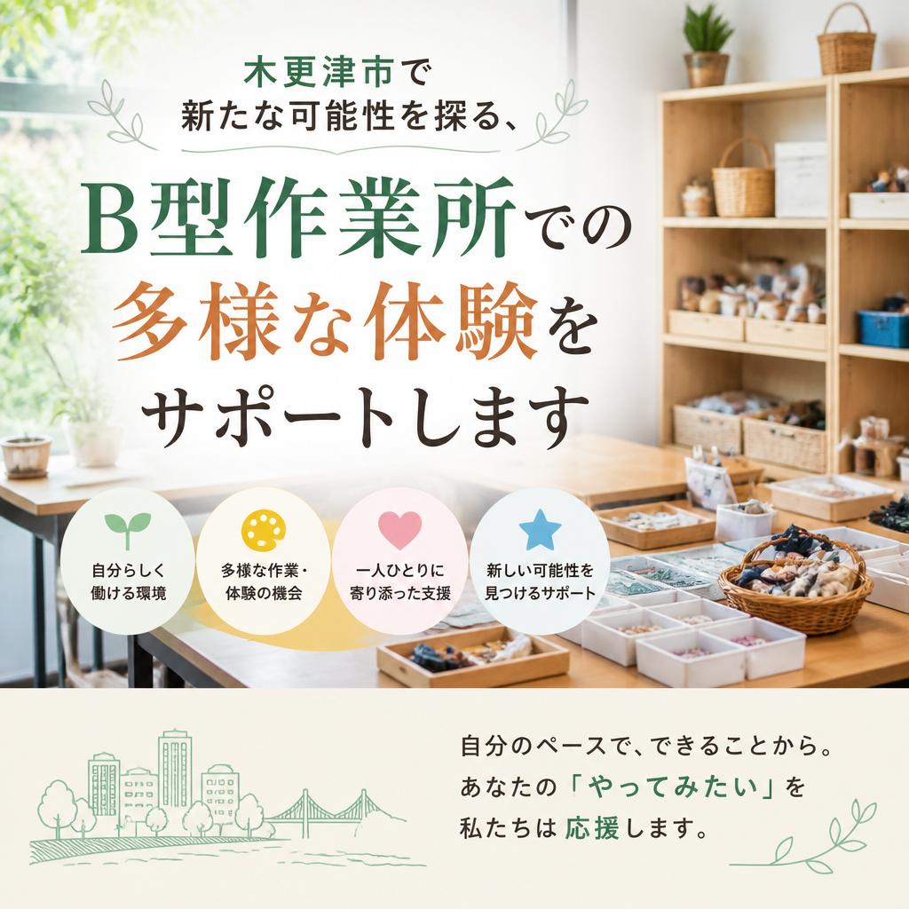 木更津市で新たな可能性を探る、B型作業所での多様な体験をサポートします