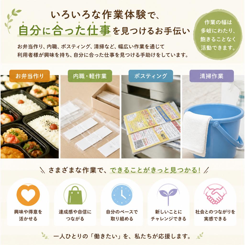 多彩な作業内容