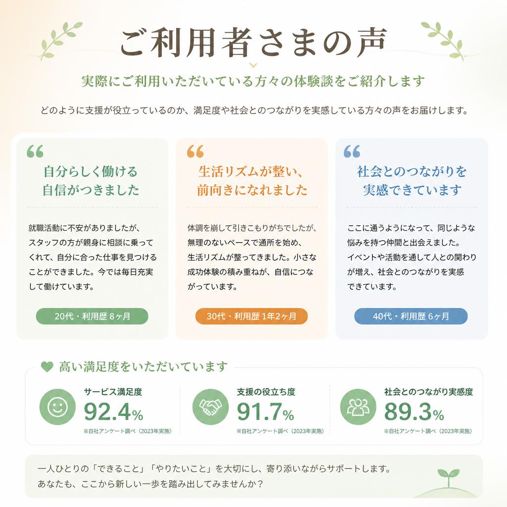 利用者様の声