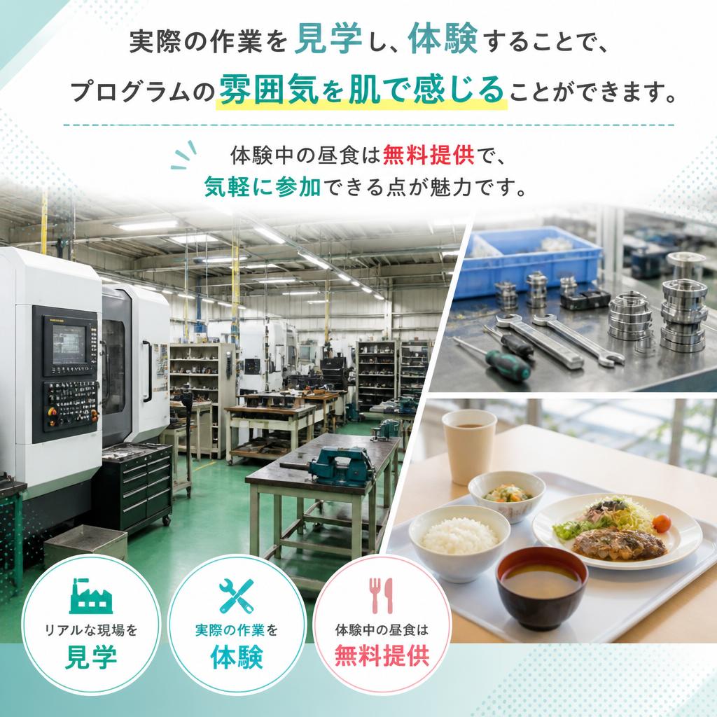 見学・体験で雰囲気を実感